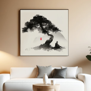 Póster Monge & Pinheiro - Arte de Parede Zen com Tinta -