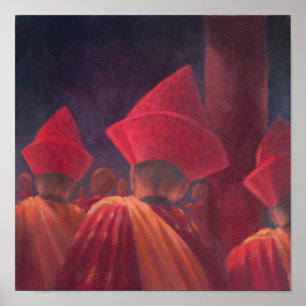 Poster Monges budistas Bhutan 2012