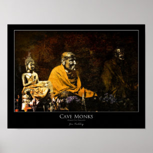 Póster Monges da caverna
