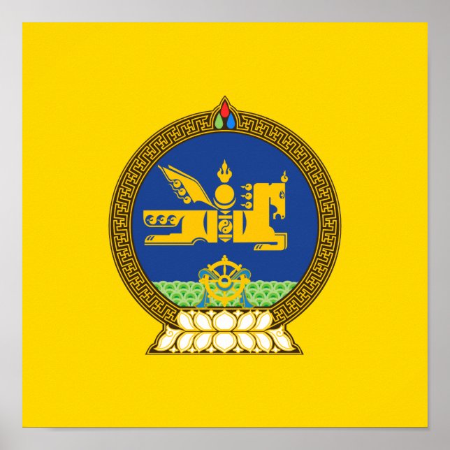 Poster Mongol (Mongol) emblema (Frente)