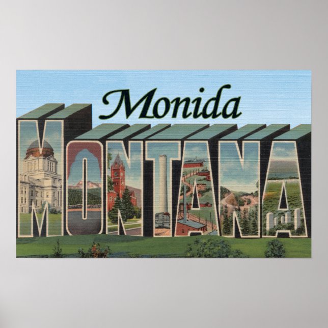 Poster Monida, Montana (Frente)