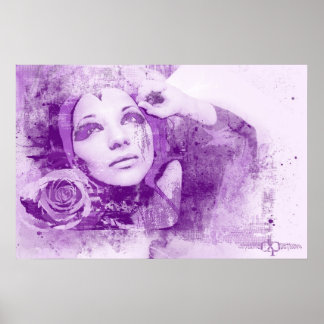 Poster Monique And Rose -Grunge Art