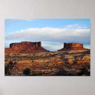 Póster Monitor e Merrimac Mesas, Utah