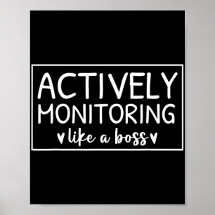 Poster Monitoramento Ativo Como Um Dia De Teste De Chefe