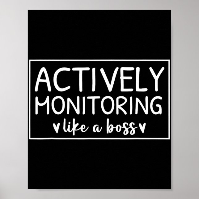 Poster Monitoramento Ativo Como Um Dia De Teste De Chefe  (Frente)