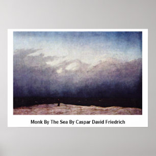 Poster Monk By Sea Por Caspar David Friedrich