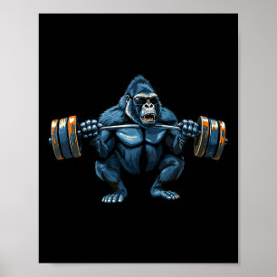 Poster Monkey Gorilla Bodybuilding Musical Malhação Gym 1