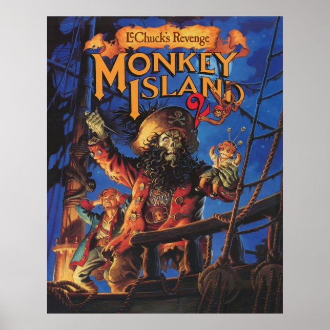 Poster Monkey Island 2 LeChucks Revenge (Frente)