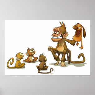 Poster Monkey Puppet Show