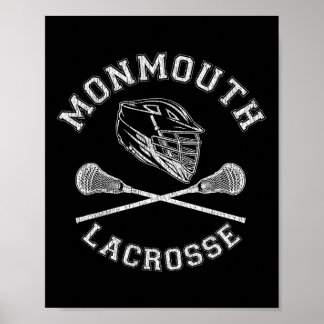 Poster Monmouth Lacrosse Vintage - Lâmpada Retroativa