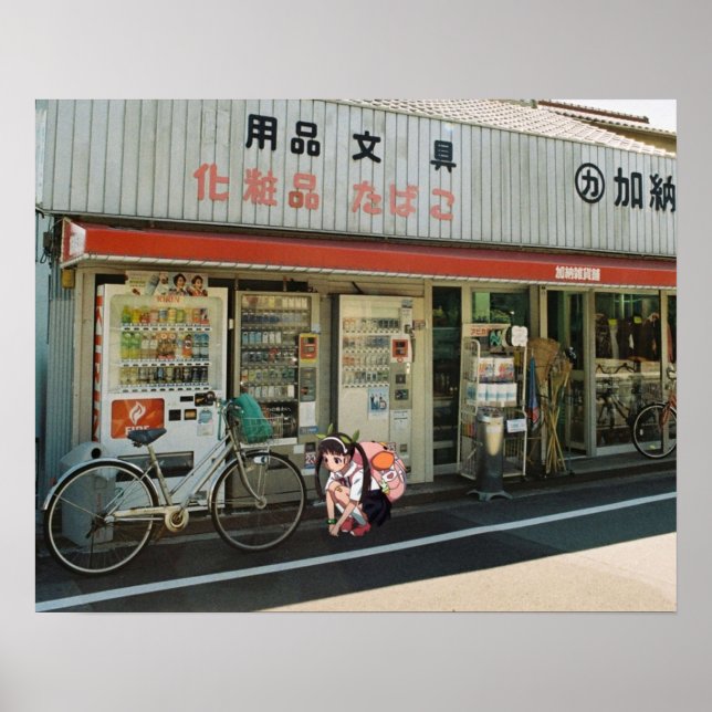 Poster Monogatari - Mayoi Conbini (Frente)