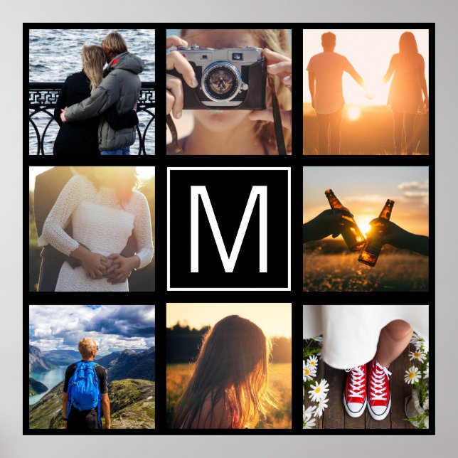 Poster Monograma 8 Quadro LGN (Frente)