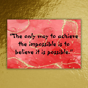 Poster Monograma Inspiracional: Preto em Vermelho