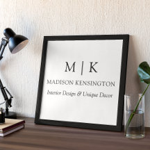 Monograma Minimalista ou Adicionar Logotipo Empres