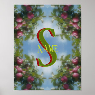 Poster Monograma Personalizado Com Sua Letra Inicial Nome