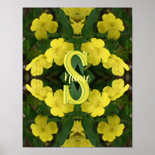 Poster Monograma Personalizado Seu Nome Inicial Arte de G