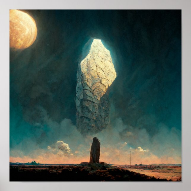 Poster Monolith 3 Fantasy Sci-Fi (Frente)