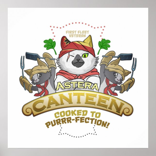 Poster Monster Hunter Palico Cat Meowscular Chef (Frente)