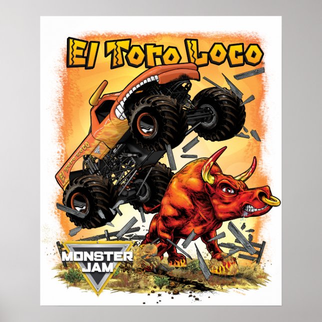 Poster Monster Jam El Toro Loco (Frente)