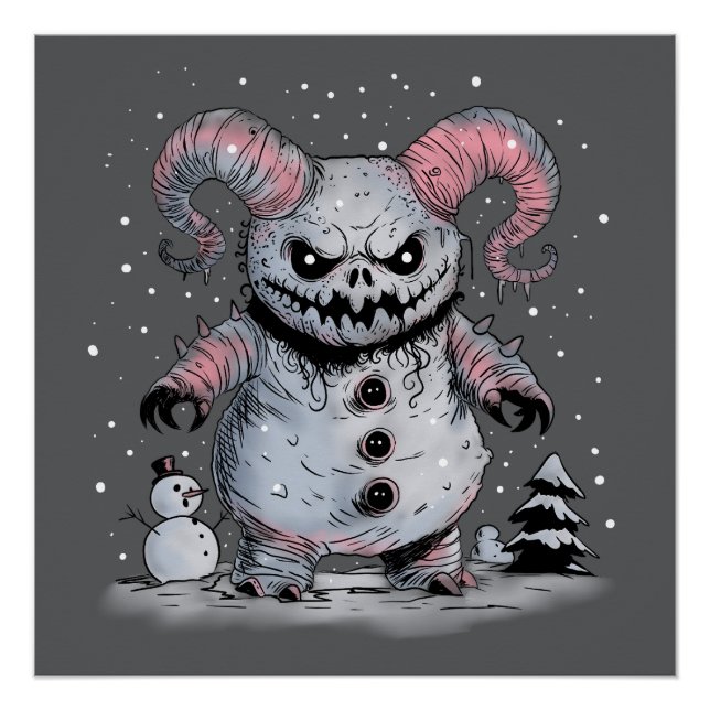 Póster Monster Snowman (Frente)