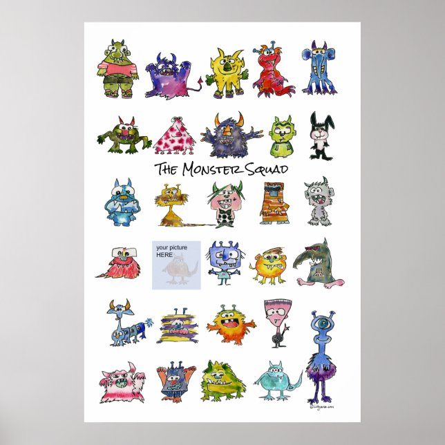 Póster Monster Squad - Carregue sua foto (Frente)