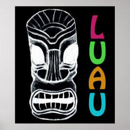 Poster Monster Tiki Head Luau