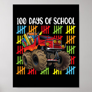 Poster Monster Truck 100º Dia de Meninos Escolares