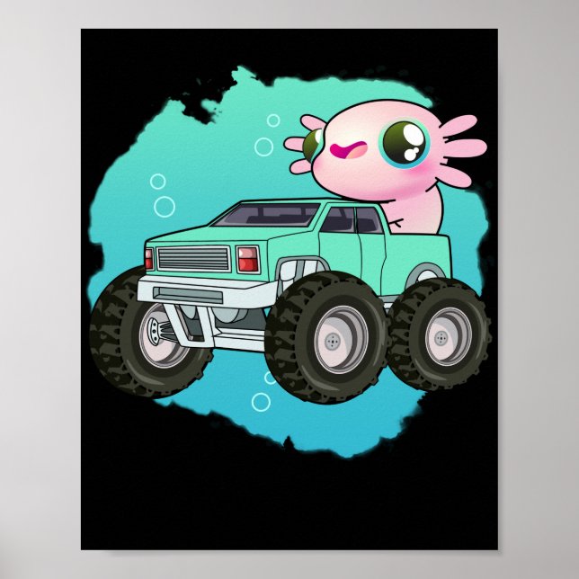 Poster Monster Truck Axolotl (Frente)