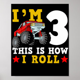Poster Monster Truck IM 3 É assim que eu faço o aniversár