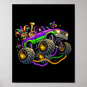 Poster Monster Truck Mardi Gras Adolescentes Adolescentes
