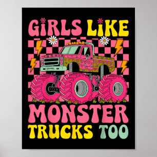 Poster Monster Trucks As Meninas Também Gostam de Monster