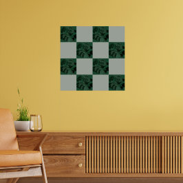Poster Monstera deixa padrão verificado