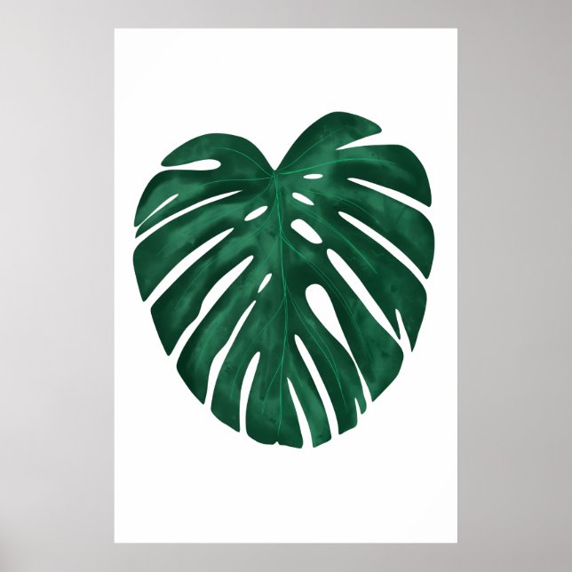 Poster Monstera Leaf Tropical Plant (Frente)