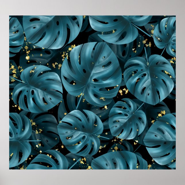 Poster Monstera Palm, Ouro Sem Olhos. (Frente)