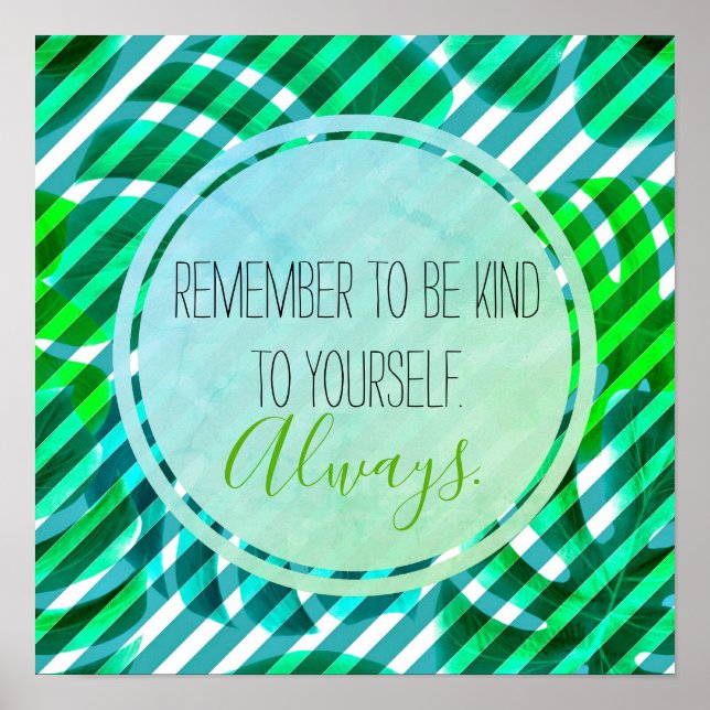 Poster Monstera tropical deixa e tira inspiração (Frente)