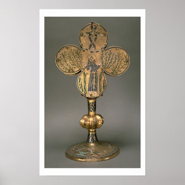 Póster Monstrance reliquary de Ruas. Francis de Assisi, 1 (Frente)