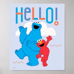 Poster Monstro das Bolachas & Elmo Olá!