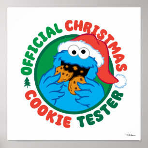 Poster Monstro de cookies Testador Oficial de Biscoito