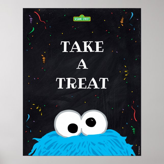 Poster Monstro de cookies | Tome primeiro aniversario A T (Frente)