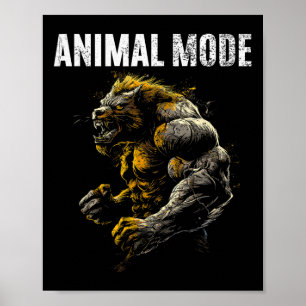 Poster Monstro de criação de bases de cálculo de Gym Work