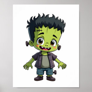 Poster Monstro de Frankenstein � Camiseta de desenho anim