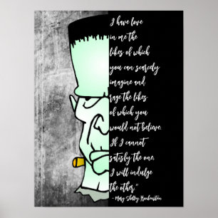 Poster Monstro de Frankenstein, Shelley Love & Rage Cote