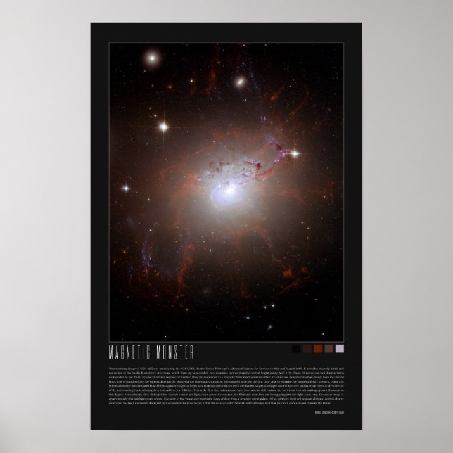 Poster Monstro magnético (NGC 1275) (Frente)