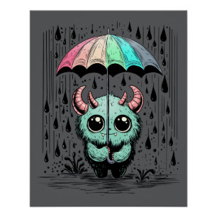 Póster Monstro na Chuva