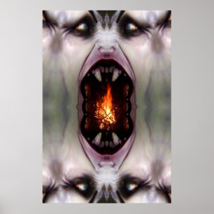 Póster Monstro no lugar do fogo