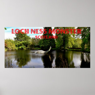 Póster monstro scotland de Loch Ness