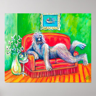 Póster Monstro sedutor com Fruta