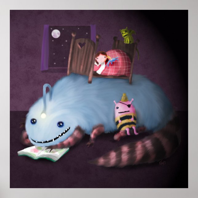 Póster Monstro Sob A Cama (Frente)