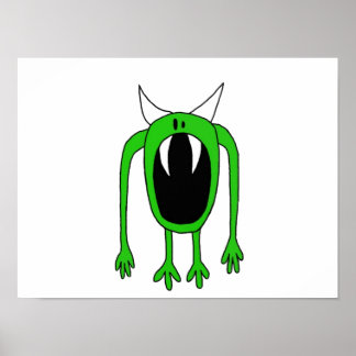 Póster Monstro Verde