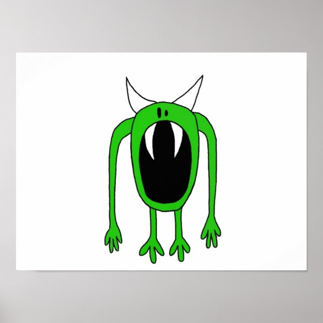 Póster Monstro Verde (Frente)